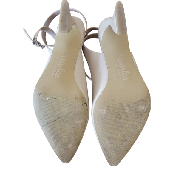 Charles by Charles David Flange Heel Ankle Strap Heels Size 10 M - Picture 6 of 6